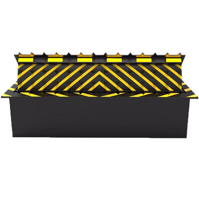 Pengendalian Kendaraan Otomatis Naik Electro Hydraulic Road Blocker dengan 70T Axis Loading PLC Control dan Remote Operation