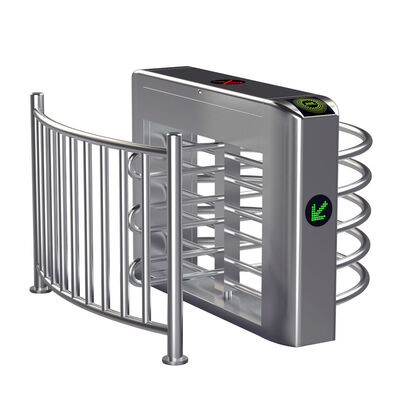 Pembaca Kartu RFID Turnstile Setengah Tinggi dengan Fungsi Kunci Otomatis dan 304 Stainless Steel Housing untuk Manajemen Passage Cerdas