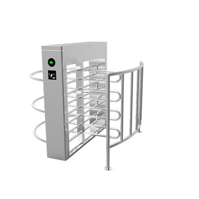 Bi-directional SS304 Housing Half Height Turnstile Gate Dengan Lampu Indikator LED