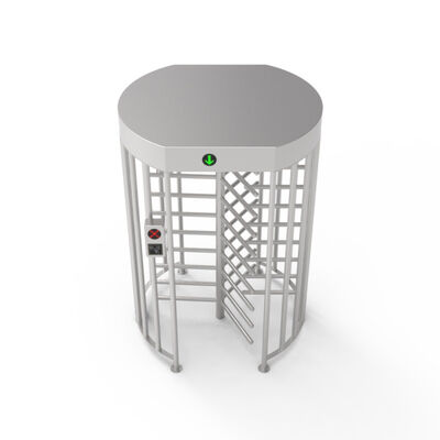 316 Baja tahan karat Full Height Turnstile dengan indikator arah LED dan putaran 90 derajat