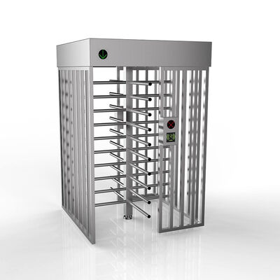 RFID 0.2s SUS304 Full Height Turnstile Security Gate dengan Lebar 610mm untuk Kontrol Keamanan Tinggi