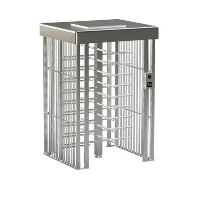 304 atau 316 stainless steel Full Height Turnstile dengan 25 sampai 30 orang Per Menit Tingkat Aliran untuk Kontrol Akses Keamanan Indoor / Outdoor