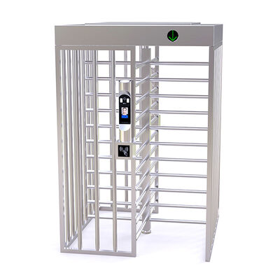 40W Unidirectional Full Height Turnstile dengan 4 Bagian LED Display Full Height Barrier