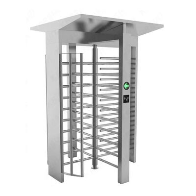 Pintu Masuk Tunggal Mekanisme Pintu Putar Tinggi Penuh Untuk Stasiun Kereta Api