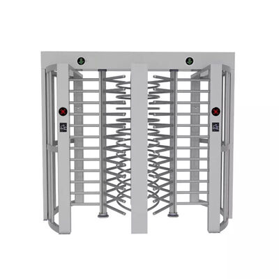 Mekanisme penguncian solenoid sisi ganda Turnstile tinggi penuh dengan lengan semi otomatis berputar dan rumah tahan hujan
