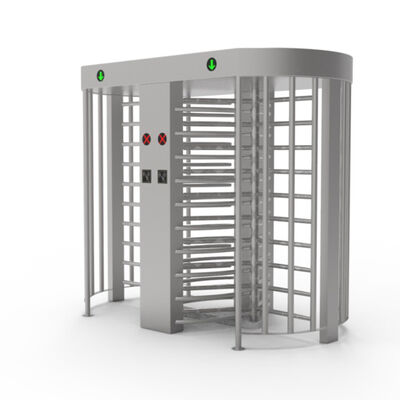 SS304 Baja tahan karat Full Height Turnstile dengan 0.2S Response Time dan Double Way Passage untuk Pengendalian Akses Pejalan kaki