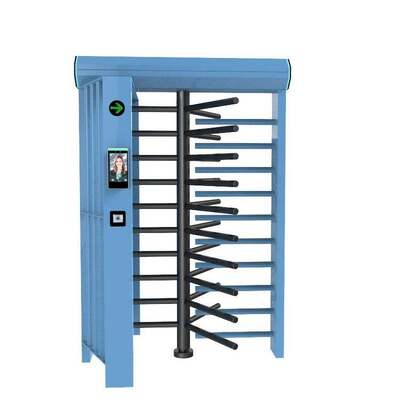 Remote Control Berputar Full Height Turnstile Barrier Dengan 3 Lanes dan Akses Dua Arah