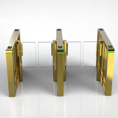 Gerbang Kecepatan Kaca Tempered Rfid Pintu Putar Cepat Melewati lebar 900mm
