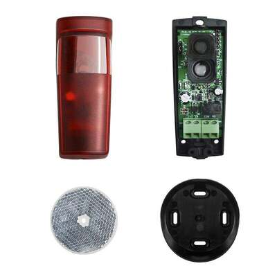 Polarized Reflective Infrared Photocell Beam dengan jarak sensing 7m dan perlindungan IP54 untuk pintu garasi dan pintu pembuka gerbang