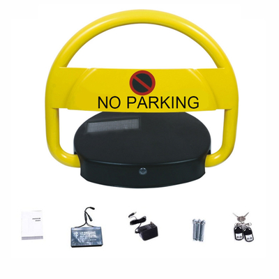 Waterproof Parkir Mobil Lock Otomatis Solar Panel Bahan Baja Bergulir Bingkai