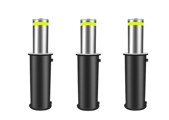 304 Baja tahan karat Bollard Hydraulic Rising dengan kapasitas beban 70T dan 3-6s waktu mengangkat untuk keamanan