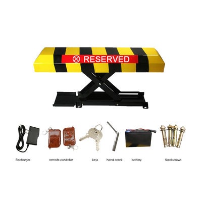Kunci Parkir Otomatis Motor DC12V dengan Tinggi Angkat 305mm dan Baterai Timbal-Asam Isi Ulang