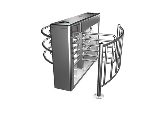SS304 Stainless Steel Half Height Turnstile dengan 90 Degree Rotating Bi Directional Access Control