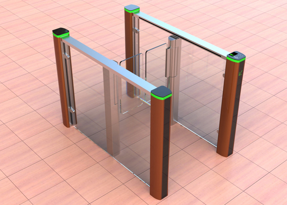 MCBF Tinggi Penuh Pedestrian Barrier Gate Indoor terbuka 600-900mm Lebar Saluran