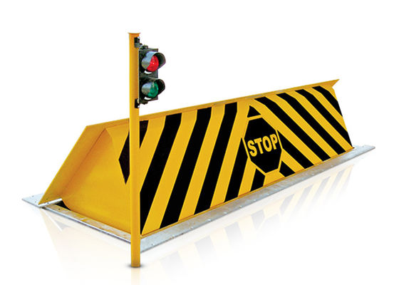 Anti-teroris Hydraulic Road Blocker dengan kapasitas bantalan 80 ton, kecepatan disesuaikan dan konstruksi baja A3