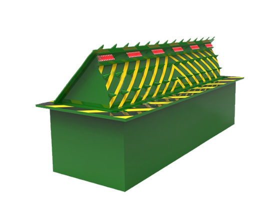3.7KW Kekuatan 80 Ton Pemuatan Lampu LED Peringatan Hydraulic Road Blocker Penghalang Keamanan