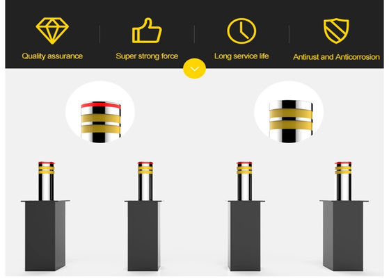 Tiang pembatas hidrolik baja tahan karat 316 dengan Kapasitas Beban 70T dan Waktu Naik 3s untuk Keamanan Tinggi