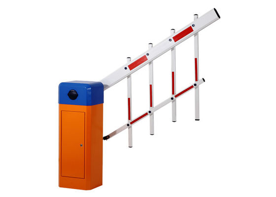 220V AC 6m Arm 120W Baja Karbon Otomatis Boom Barrier Gate untuk Manajemen Parkir