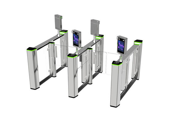 RS485 Aluminium Alloy 0.4S Acrylic Flap Speed Gate untuk Kontrol Akses Pejalan kaki