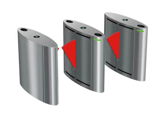 Pintu Penghalang Flap SS304 Lebar 600mm Dua Arah dengan Waktu Buka 0,2s