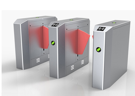 Tinggi Pinggang Ditarik 40W Stainless Steel Flap Turnstile 0.2s