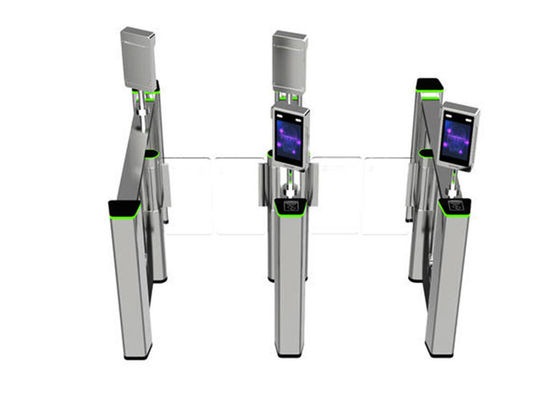 SUS304 Biometric Recognition Glass Turnstile Gate dengan 50 orang/menit Kecepatan untuk Pengendalian Akses yang Aman