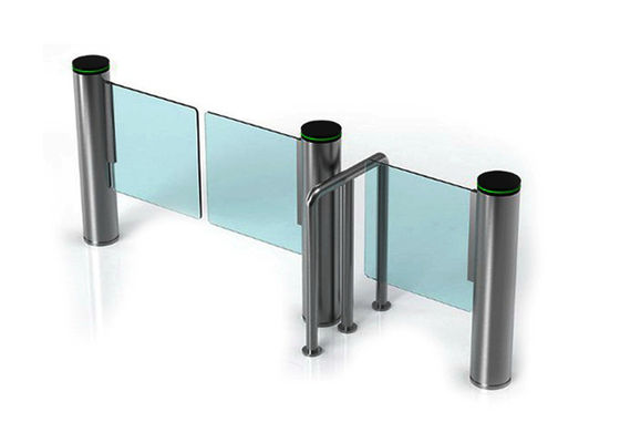 200W DC24V Brushless Motor Pedestrian Security Gate dengan 0.4S Opening Time Swing Barrier Gate