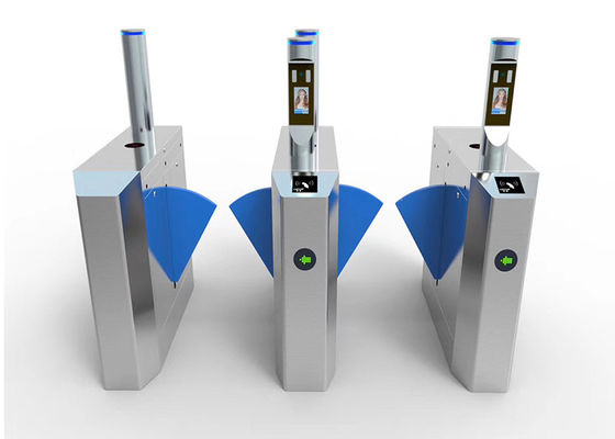 0.2s Retractable RS485 SS304 Akses Control Wing Gate Flap Barrier Turnstile