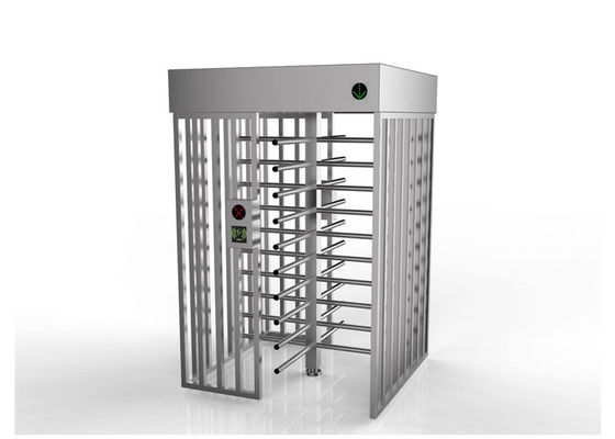 SS304 Stainless Steel Single Channel RFID Full Height Turnstile dengan 220V Power Supply untuk Access Control