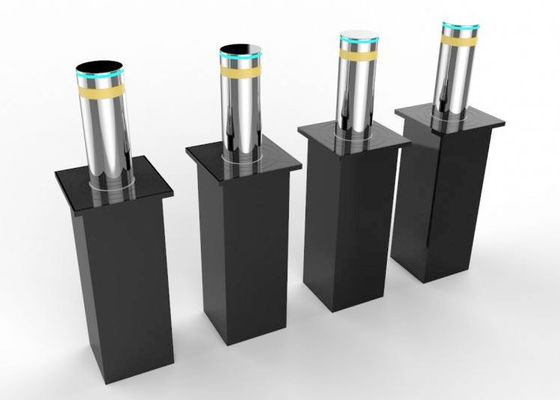 SS304 219mm Diameter Anti-Ramming Hydraulic Security Bollard dengan Fungsi Naik Otomatis