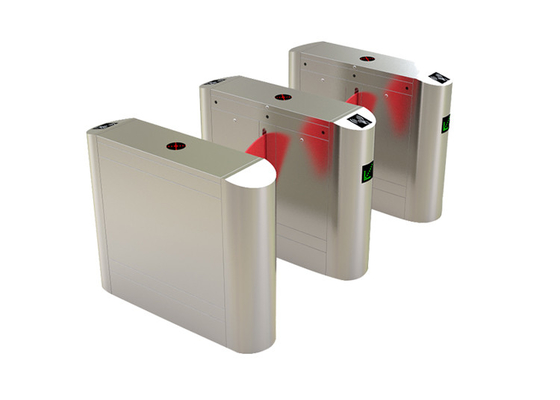 Face Recognition Bar Code Tiket Flap Barrier Gate 100W