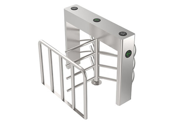 SS304 Automatic Full Height Turnstile Barrier Untuk Keamanan Publik