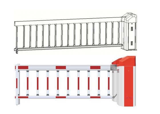 RS485 430Hz 6m Arm Fencing Gate Barrier 5 Juta MTBF