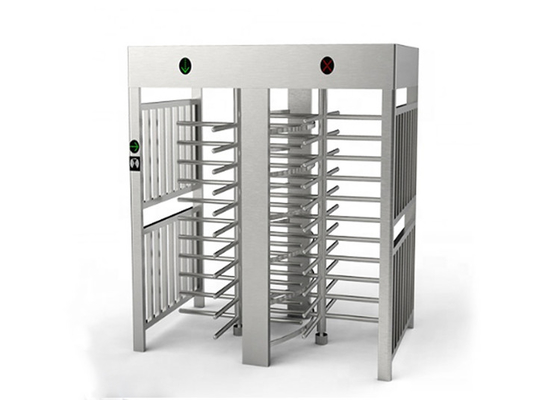 Double Arm Bi Directional Full Body Turnstile SS304 Untuk Stasiun Kereta Api