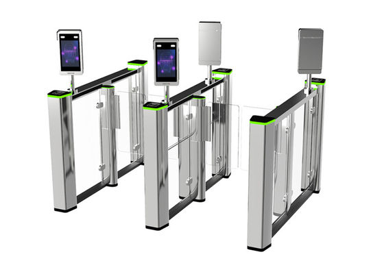 SS304 IP44 Speed Gate dengan 40W Brushless DC Motor untuk Kontrol Akses Indoor