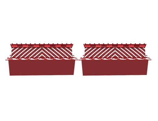120 Ton Menolak Tekanan Hydraulic Road Blocker dengan 50-100m Remote Control dan 16mm Top Plate Ketebalan Anti-Terorisme Road Barrier