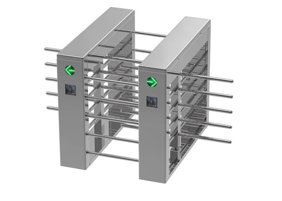 1.2mm Ketebalan Kartu RFID Masuk Tinggi Pinggang Turnstile dengan SUS304 Stainless Steel untuk Pengendalian Akses Aman
