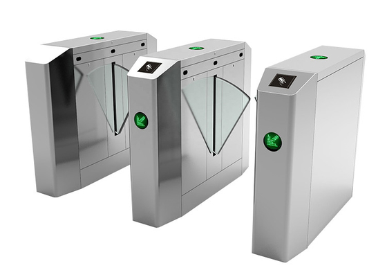 Indikator LED 1.2mm Tebal Flap Barrier Gates IP44 Flap Glass Turnstiles