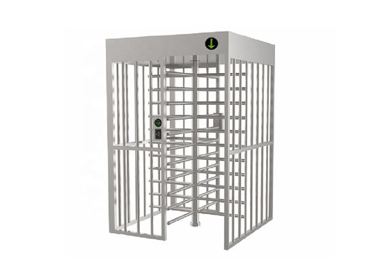 600mm Passage IP54 Full Height Turnstile dengan 90 Degree Rod untuk High Security Access Control