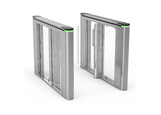 40P / Min SS304 Acrylic Swing Turnstile Gate Brushless Motor DC 100W