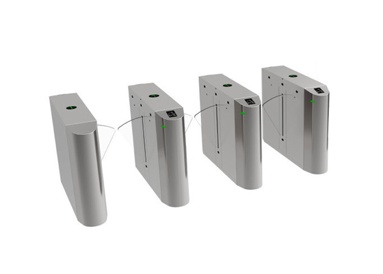 100W Bidirectional Flap Barrier Turnstile 260mm Wing Untuk Bandara Metro