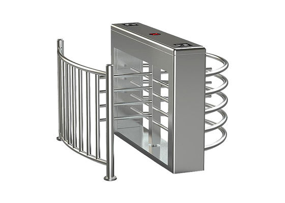 Pintu Putar Setinggi Pinggang RFID SS304 dengan Daya 30W dan Waktu Respons 0,2S untuk Kontrol Akses Aman