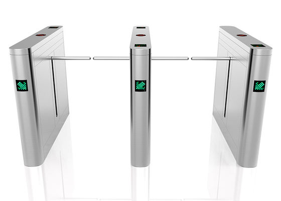 Turnstile BLDC Motor Drop Arm Bidirectional dengan tingkat aliran 30 orang/menit untuk kontrol akses