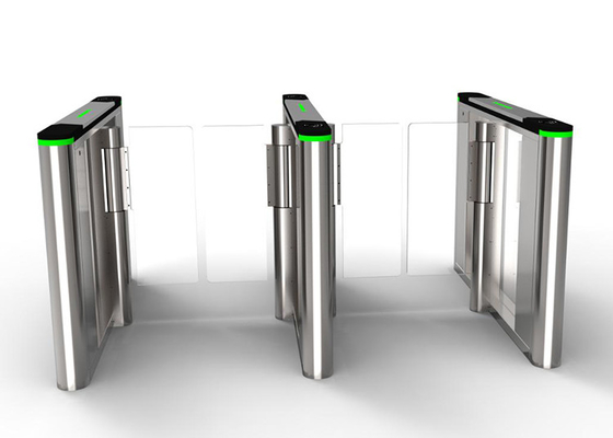 100W 50HZ Access Control Turnstile Gate 10mm Acrylic Indoor Motor DC