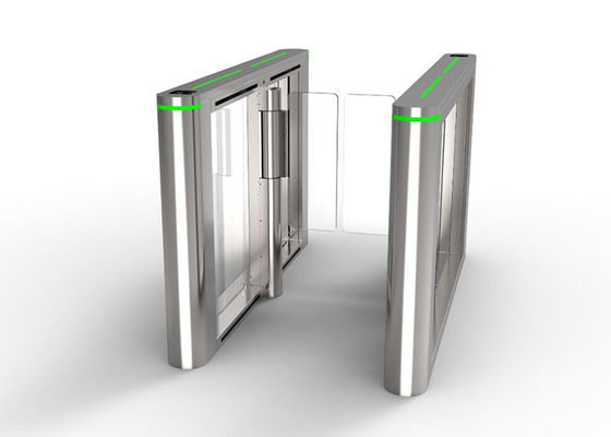 Gerbang Putar Kecepatan Motor BLDC 24V Penghalang Akrilik 100W Gerbang Ayun Setinggi Pinggang