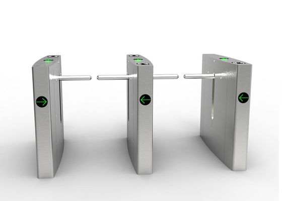 NFC Access Control Drop Arm Turnstile dengan daya 100W dan tingkat aliran 30 orang/menit