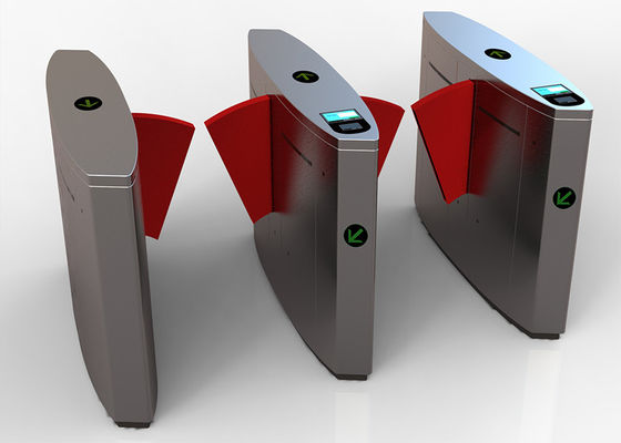 IP54 Perlindungan BLDC Motor Retraktable Flap Barrier Gate DC24V untuk Metro Entry