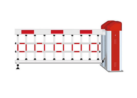 Airborne Automatic Barrier Gate 6m Kontrol Kendaraan Rem Baja Ringan