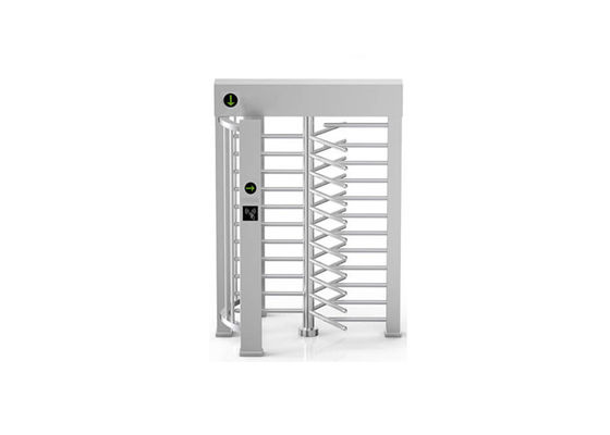 Pintu Putar Penuh Baja Tahan Karat dengan Laju Lulus 30 Orang Per Menit dan Saluran Lebar 600 Mm