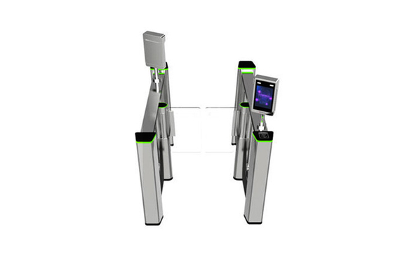 SUS304 Biometric Recognition Glass Turnstile Gate 50persons/min